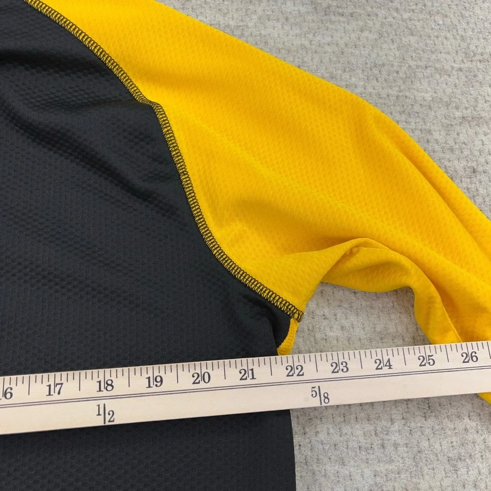 Iowa Hawkeyes Sweater Men Large Yellow Black Pullover Quarter Zip Under Armour - Picture 11 of 13